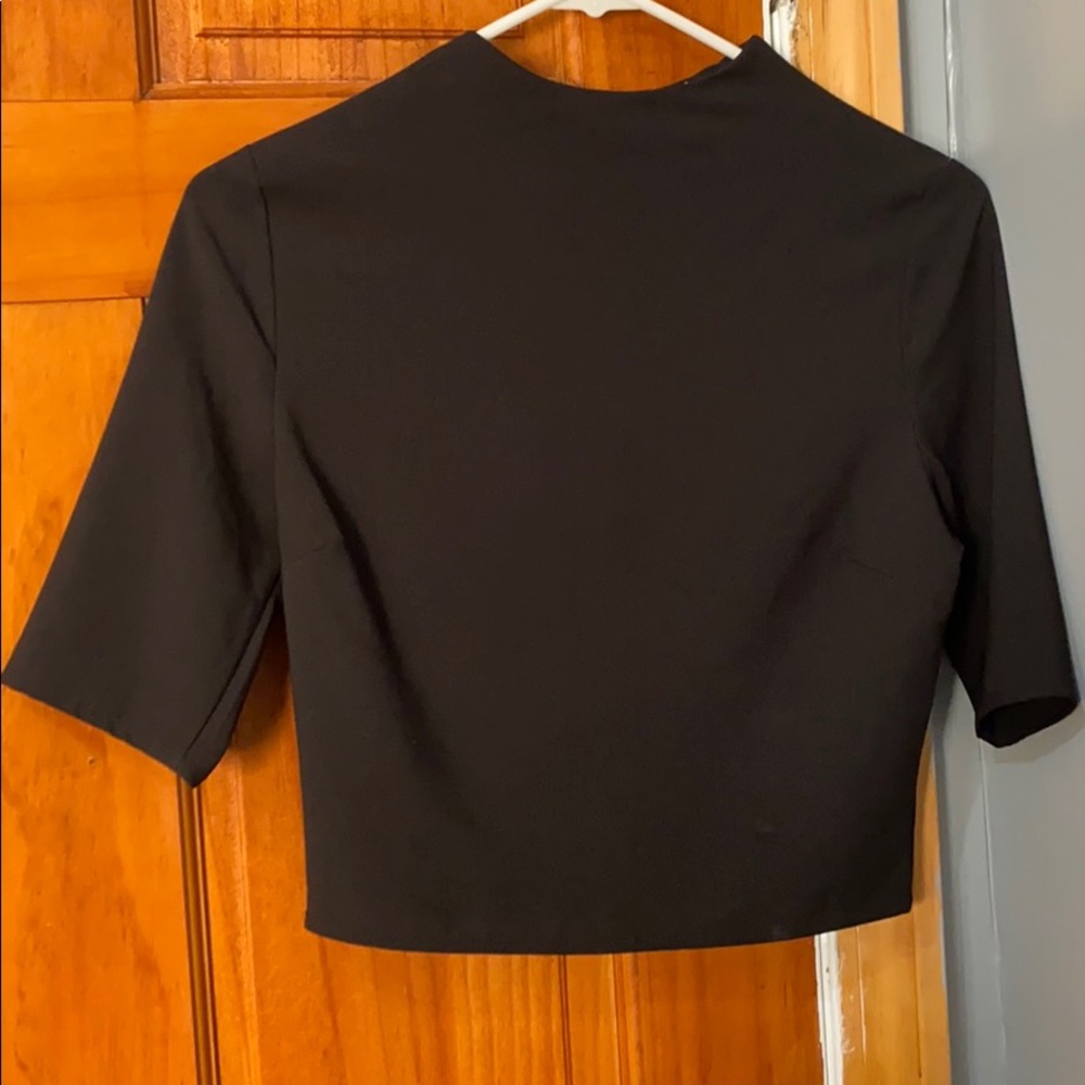 Fancy black crop top